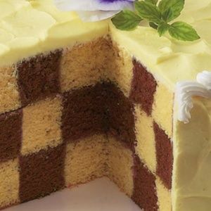Checkerboard cake pans